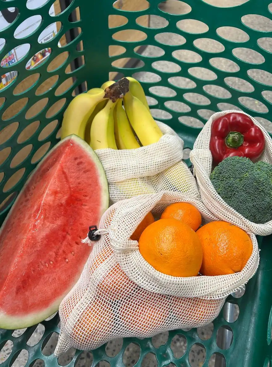 Billy Mesh Mates | Reusable Cotton Produce Bags (3-Pack)